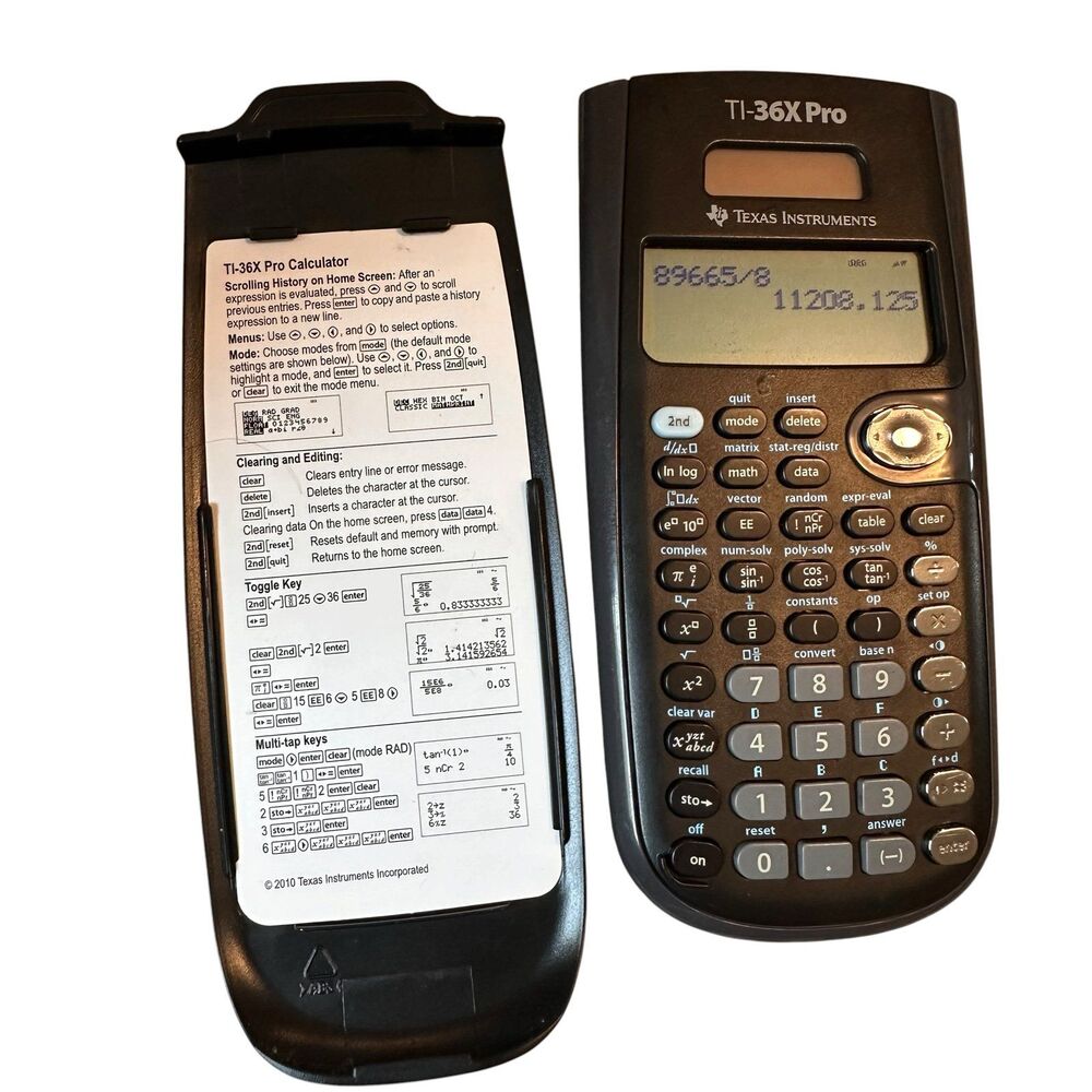 Texas Instruments TI-36X Pro Scientific Calculator, 16-Digit LCD